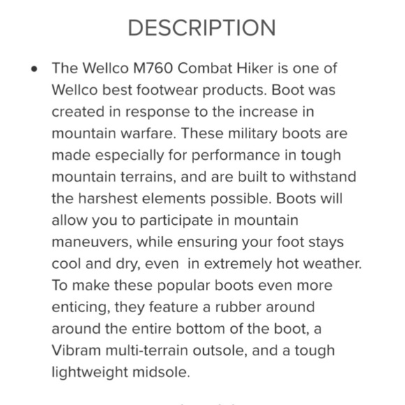 Wellco Boot Combat Mountain Hiker Men 6R Olive Tan M760 Hot Weather Hybrid NWOB main image 5